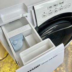 《売約済》【池上店】  シャープ｜SHARP ドラム式洗濯乾燥機 ホワイト系 ES-S7G [洗濯7.0kg /乾燥3.5kg /ヒーター乾燥(水冷・除湿タイプ) /右開き ES-S7 ドラム洗濯機　ドラム式洗濯乾燥機　乾燥機　ドラム洗濯乾燥機　洗濯機　2022年製　🚚運搬無料エリア有 / 大田区 リサイクルショップ ランバールーム 池上店 ◀︎ 池上駅 大森駅 蒲田駅 最寄りの画像