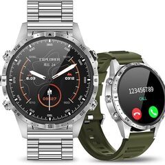 スマートウォッチ 【1.61インチ大画面& 2種バンド付き& 方...