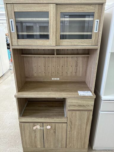 ★ジモティ割あり★ ベガコーポレーション レンジボード ベージュ H182×D41.5×W90 クリーニング済み TJ5841