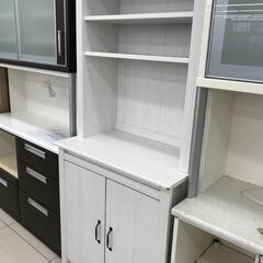 ★ジモティ割あり★ IKEA レンジボード ホワイト H90×D46×W80.5 クリーニング済み HJ3113の画像