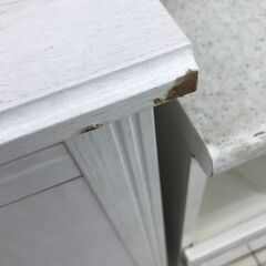 ★ジモティ割あり★ IKEA レンジボード ホワイト H90×D46×W80.5 クリーニング済み HJ3113の画像