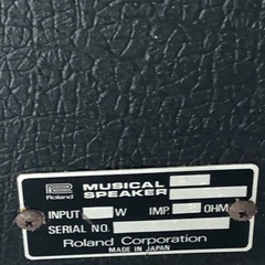 完売 Roland PS-60 PAスピーカー2本セットの画像
