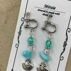 ハンドメイドイヤリングの画像