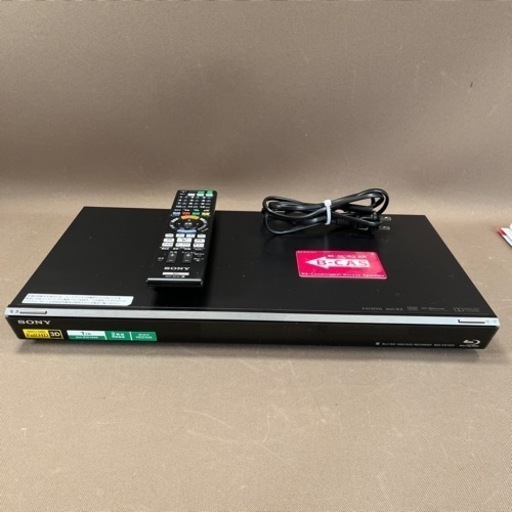 SONY ソニー ブルーレイレコーダー BDZ-EW1000 デジタルハイビジョンチューナー内蔵 1TB HDD搭載 2番組同時録画 動作品