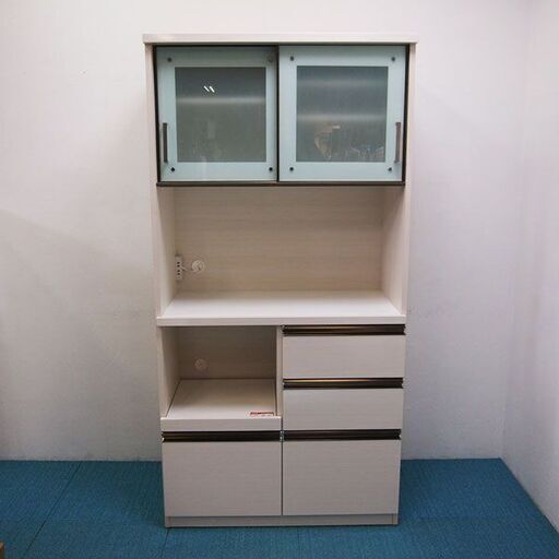 良品 入江木工 食器棚 幅910 奥行460 高さ1840mm (CA11)