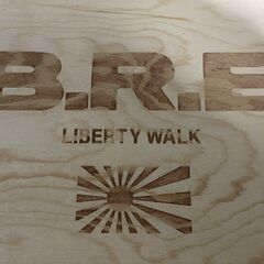 新品 LIBERTY WALK x B.R.E リバティウォーク BANZAI RACING コラボ ハンドル 30φ 限定100本 シリアルナンバー025　(MP011KS) クレジットカード QRコード決済可能の画像