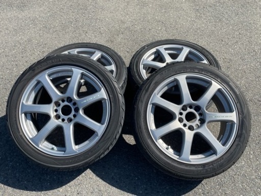 【直接引取のみ】 WORK EMOTION XT7 4本セット 5×114.3 7J＋32 17インチ タイヤおまけ程度 群馬県発