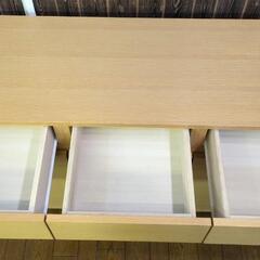 6-85 無印良品 キャビネット 収納家具 タモ材 廃番品【引取限定・現状