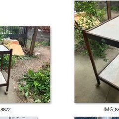 無料・八王子【引取：5/13or14のみ】椅子4脚、カラーボックス×２，掃除機、温風器、ワゴンの画像