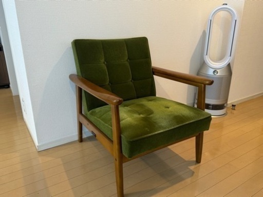 カリモク60 Kチェア1シーター/モケットグリーン