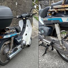 1994年1月　（タイ）ホンダ　スーパーカブ100　HA06　トップケースキャリア　タンデムシート　バイクリアボックスの画像