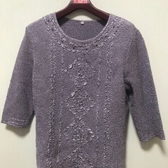 紫色アンサンブルの画像