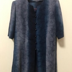 青花柄　ブラウスジャケットの画像