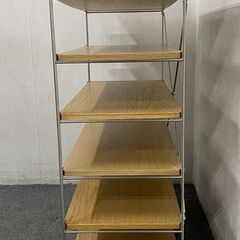 MUJI/無印良品 ステンレスユニットシェルフ オーク材追加棚×7/クロス