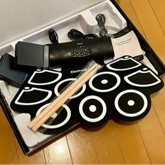 取引完了　電子ドラム ポータブルドラム ロールアップドラム 12...