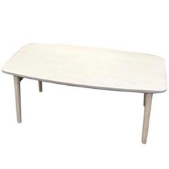 取引完了　折りたたみ　こたつ　テーブル　色: 黄色っぽい白 ミルキーホワイト　中古　ローテーブル　90cm × 50cmの画像