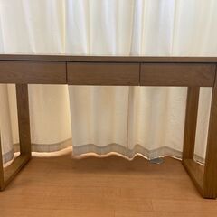 細身茶色デスク　中古　