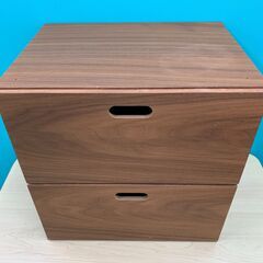 【お売りします】 無印良品　スタッキングチェスト　2段　引き出し...