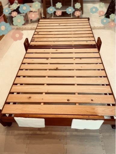 中居木工　折りたたみすのこベッド　シングル