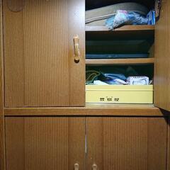 収納家具 タオルや洗剤などの画像