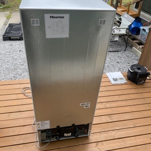 【極美品】ハイセンス2023年製 ノンフロン冷凍冷蔵庫 124L ホワイト相場35,000前後