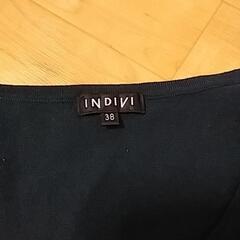 INDIVI インディビ　深緑　パールネックレス　付き