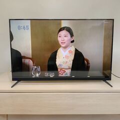 24C289_ジC ティーズネットワーク 58V型 4K/HDR対応液晶テレビ LE-5830TS4KH-BK 2018年製 難あり 中古