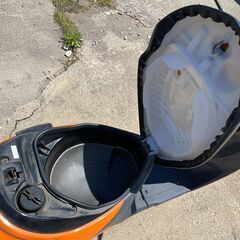 スズキ レッツ５ 原付 スクーター 50cc CA47A インジェクション車 Fi 4スト 機関良好 オレンジ 鳥取 陸送可 販売証明可の画像