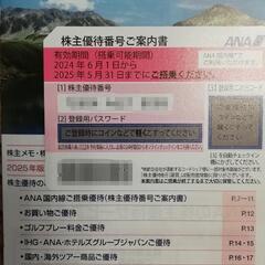 ANA　優待券