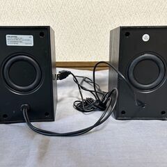 SANWA SUPPLU　サンワサプライ　ハイパワーUSBスピーカー　MM-SPU9BKの画像