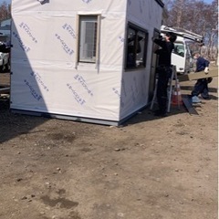 現在‼️一旦値下げ中‼️１００万ジャスト❗️仮設ハウス　プレハブ　スーパーハウス　サニタリーハウス　セカンドハウス　物置き　コンテナ アウトドア　の画像
