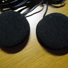 ヘルメット用スピーカー　音量調整　有線の画像
