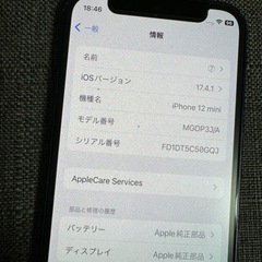 【バッテリー100%】iPhone12mini SIMフリーの画像
