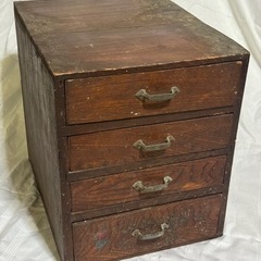 【昭和レトロ】昭和初期アンティーク家具 小物入れ 引き出し 