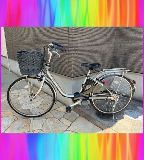 ?美車?大容量8.9Ah！デジタル液晶！Panasonic　ビビ　26インチ　電動自転車　電動アシスト自転車  50131