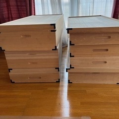桐　衣装箱6段蓋付き