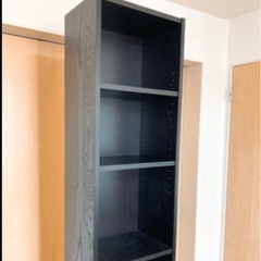 イケア IKEA BILLY 本棚 スリム ブラックブラウンの画像