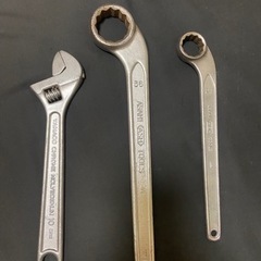 締め具セット♪エクステンションバー3本&ソケット3個、片口メガネ2本、モンキーレンチセット♪の画像