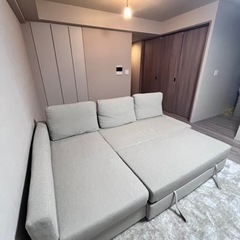 【美品】IKEA フリーヘーテンFRIHETEN　ソファベッドの画像