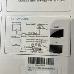 室内テレビアンテナ　の画像