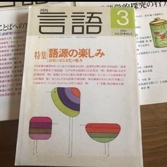 月刊言語　三冊セット　大修館【非対面OK】の画像