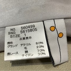 アニープラス　グラン山貴花柄レース美品スカート　2150の画像