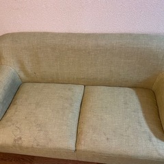 2人掛けソファ　差し上げますの画像