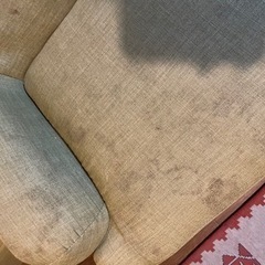 2人掛けソファ　差し上げますの画像