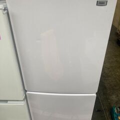 ☆中古￥11,800！【目玉商品！】Haier　148㍑2ドア冷蔵庫　家電　JR-NF148B型　2021年製　幅50㎝ｘ奥行60㎝ｘ高さ128㎝　【BE061】