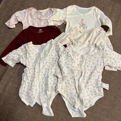 長袖 ロンパース 肌着