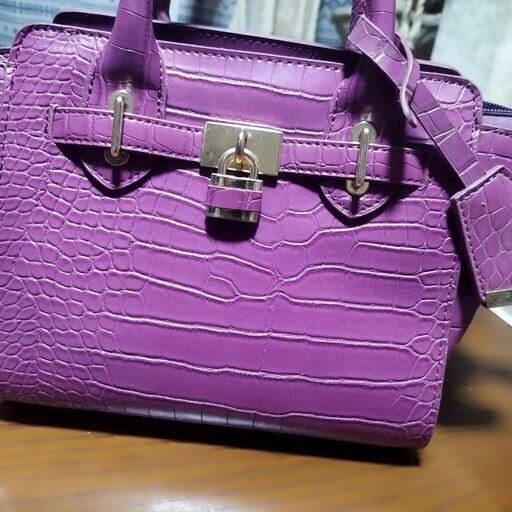 クロコ調バック。美品