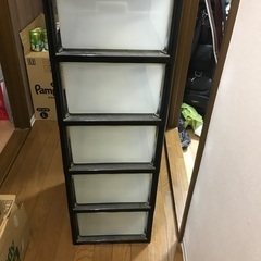 衣類収納クリアケースの画像
