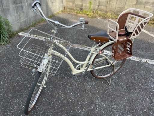 新品タイヤ、チューブ交換済 子供乗せ自転車 大竹市