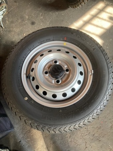 ヨコハマ145/80R12 LT タイヤホイールセット　軽トラ　軽バン　スズキ純正　新車外し　中古品